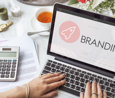 Branding Copyright Design Spaceship Graphic Concept